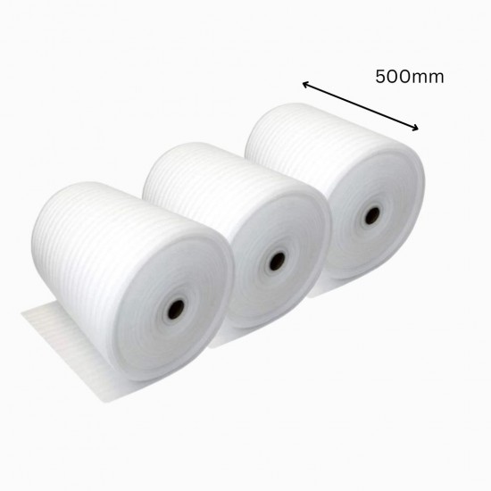 3 Rolls x 500mm x 300m x 1mm Foam Roll (Jiffy)