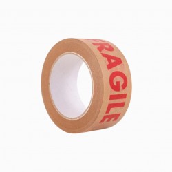 1 x Fragile Printed Paper Tape - 48mm x 50m